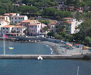 The beach on the promenade